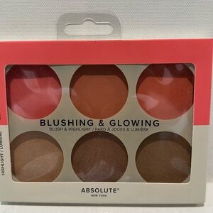 Absolute New York Blushing & Glowing Blush & Highlight Set of (6).